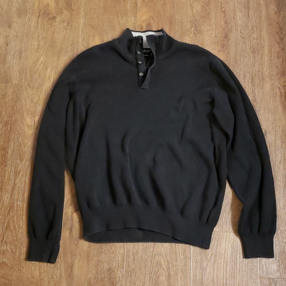 Van Heusen Black 1/4 zip Sweater | M